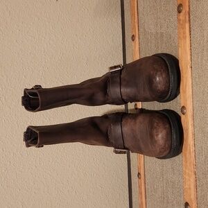 Fry brown engineer  boots